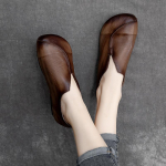 Kvaliteetsest nahast naiste lamedad suvekingad vabaaja lamedad jalatsid Naistele mugavad mokassiinidest baleriinajalatsid CN 35