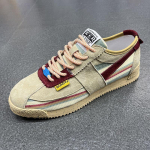 Trendikas br&auml;nd meeste kingad riidest pealispind hingav pehme tald meeste vabaajajalatsid v&auml;rvide sobitamine mitmek&uuml;lgne retro Forrest Gump kingad v&auml;rvide sobitamine 42 gray