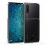 Kwmobile coque compatible avec huawei p30 - housse de t&eacute;l&eacute;phone en silicone transparent