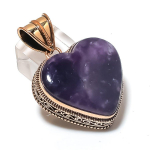 Lepidolite Handmade Copper Jewelry Pendant 1.85 u7v85
