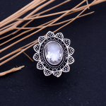 White Topaz Handmade 925 Sterling Silver Jewelry Ring Size 10 h0r54