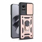 Armor Case OPPO Reno 10 5G Reno10 Pro Reno 8T 7 6 5 4 Lite jaoks, kaanega, objektiivikaitse, s&otilde;rmusega, magnetiline hoidik, Coque Fundas For Reno 10 5G punane