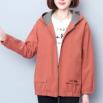 Uus s&uuml;gisene kevadine lahtine naiste jope vabaaja taskuga pikkade varrukatega tuulepluus Naiste sportlikud t&otilde;mblukuga kapuutsiga mantlid M