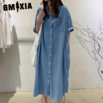 GMXIA naistemood suvise kevade &uuml;hev&auml;rvilise tr&uuml;kiga l&uuml;hikeste varrukatega POLO kaela k&otilde;rge v&ouml;&ouml;kohaga vabaajakleidid S