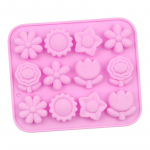 Koogivaht hallitusseen Roosi&otilde;is Kr&uuml;santeem Silikoonist ahjupann J&auml;&auml;kuubikualus &Scaron;okolaadikomm Tarretis J&auml;&auml;kuubik Muffin K&auml;sitsi valmistatud seep 12pcs