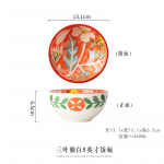 8-tolline L&auml;&auml;ne praaditaldrik Euroopa mustriga keraamiline kauss Kodu &uuml;mmargune salati magustoidukauss Pearoog Hommikus&ouml;&ouml;k Koogitaldrik S&ouml;&ouml;giriistad