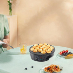 Electric Takoyaki Maker Balls 18 Holes Nonstick Easy to Clean Plate for Picnic Home