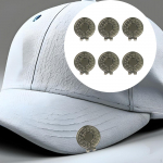 6 Golf Cap Clips, , Easy to Install And Professional Accessories. Smooth Surface