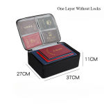 Kodumajapidamises kasutatav mitmekihiline dokumentide hoiukast sertifikaatide, passide, kaartide jaoks. Multifunktsionaalne failide hoiukott perele.