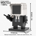 MOOXI Skibidi Tualettlaagri Komplekt MOC Klotsid M&auml;ng Super Titaan Boss Woofer TV Kaamera K&otilde;lar Sireen Mees Boss Ehitusklotsid Laste M&auml;nguasjad