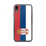 Coque pour iPhone - PIXELFORMA - iPhone XR - Drapeau de la Serbie - Silikoonist supp - Protection compl&egrave;te