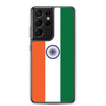 Coque T&eacute;l&eacute;phone &ndash; Samsung &ndash; Galaxy S21 &ndash; Drapeau Inde &ndash; Supp &ndash; Mitmev&auml;rviline