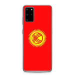 Coque T&eacute;l&eacute;phone &ndash; Samsung &ndash; Galaxy S24 &ndash; Drapeau Kirghizistan &ndash; Souple &ndash; mitmev&auml;rviline