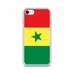 Coque pour iPhone - PIXELFORMA - iPhone 8 - Drapeau du S&eacute;n&eacute;gal - Silikoonist supp - Design l&eacute;ger