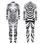 3D digitaaltr&uuml;kk Lavakost&uuml;&uuml;mid T&auml;iskasvanutele Halloweeni &Uuml;ritused Karnevali Teemapidu Cosplay Riietus M&auml;ngimine Jumpsuit Adults S