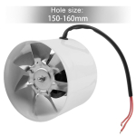 150 mm v&auml;ljat&otilde;mbeventilaator, suitsu v&auml;ljat&otilde;mbetoru ventilaator 200&ndash;600 m3/h torusisene ventilaator Vaikne 150mm valge