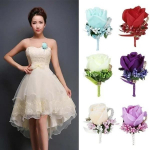 Peigmees, meeste korsa, simulatsioon, siidist roosin&otilde;el, pross, pulma&uuml;likond, lilleline aksessuaar lightblue