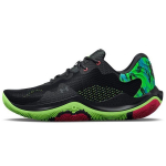 Under Armour Spawn 4 tr&uuml;kitud mustade oman&auml;oliste laimitega meeste tossud 3025345-002 42.5