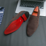 Moodsad Meeste Oxford Kingad Br&auml;nd Suede Nahast Kingad Vintage Slip-on Klassikalised Vabaaja Meeste S&otilde;idukingad Pulmad Meeste Ametlikud Kingad Terava Otsaga 38