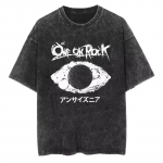 Vintage One Ok Rock Tuuri Kolju Pesuga T-s&auml;rgid Meeste Naiste T-s&auml;rk Puuvillane Suvine &Uuml;lem&otilde;&otilde;tmeline Hip Hop Harajuku Topid XL