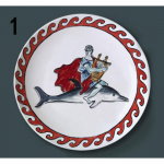 8'' Itaalia Ginori 1735 Neptuni R&auml;nnak Keraamiline Taldrik Seinakujundus elutuppa magamistuppa