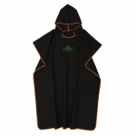 Uus Surfi Poncho Riietevahetusr&auml;tik Kiirkuiv Hommikumantel Kapuutsiga Mikrokiud Rannatekk Vannir&auml;tik Ujumis&uuml;likond Rannaponocho T&auml;iskasvanutele must