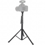 KINGJOY FL019 Alumiiniumsulamist Must Multifunktsionaalne Reguleeritav Mobiiltelefoni Live-hoidik Fotograafia Statiiv