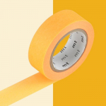 Masking tape unicolore - Orange fluo - 1,5 cm x 7 m oranž