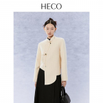 HECO Run Yu Women's Waffle Wool Blend Short Jacket L