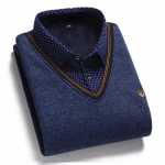 Meeste fliisvoodriga kampsun s&uuml;gis-talve pusa polokrae kaheosaline paks soe &uuml;laosa riided vabaaja kudumid 3XL