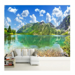 3D seinamaalingud moodne loodusmaastiku tapeet j&auml;rve metsa seinakangas elutuba TV taustasein seinamaalingud 200 cm(W) x 140 cm(H)