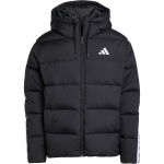 Adidas Essentials Climawarm Kolme triibuga avar veekindel soe pardi udusulgedest kapuutsiga pikkade varrukatega p&uuml;stjakk Meeste &uuml;ler&otilde;ivad JM4165 2XL