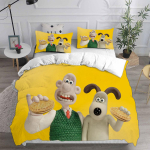 Wallace & Gromit Voodipesukomplektid Tekk Tekikott Voodikate Tekikott Padjap&uuml;&uuml;r 2-3 Osalised Komplektid Laste T&auml;iskasvanu Suurused AU Single 140x210cm