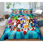 Sonic Kolme Seeria, Kolmeosaline Voodipesu Kodutekstiili Komplekt Twin173cmx218cm