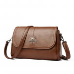 Kvaliteetne pehme PU-nahast naiste crossbody kott, moekas naiste &otilde;lakott, sobib igap&auml;evaseks kasutamiseks, ostlemiseks, t&ouml;&ouml;le s&otilde;itmiseks 26 cm*12 cm*17 cm pruun