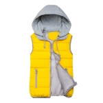 Mood Naiste soe mantel Vest jakk Vest kapuutsiga vest XXXL kollane