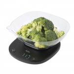JATA HOGAR HBAL1709 Balance de Cuisine Num&eacute;rique avec Bol de 1 L Jusqu'&agrave; 5 kg