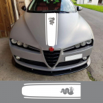 Auto kapoti kate Vin&uuml;&uuml;lkleebised Alfa Romeo Giulia Giulietta 159 156 MITO Stelvio 147 Sportiva Duetto GT Autotarvikud Colorful Laser