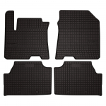 Dywaniki samochodowe gumowe do: Hyundai Kona EV / Electric crossover (2017-2023) - czarne, dopasowane