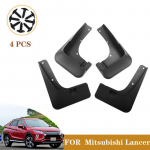 4x auto eesmised tagumised porilapid Mitsubishi Lancerile 2006-2018 w k&uuml;lgs&auml;rgi Pritsmekaitsed Poritiibade porikaitse Ratta stiil
