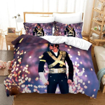 3 tk Michael Jackson voodipesukomplekt Pehme tekikott Komplekt Magamistoa kaunistus &Uuml;he Inimese Twin King Suurus 3D Tekikate Kodutekstiil 2/3 tk Duvet Cover Set&EU Single(135x200cm) black