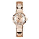 Guess Crystal Clear Roosa Kuldne Ketas Roosa Kuldne Terasest Rihmaga K&auml;ekell Naistele - GW0470L3 kuld