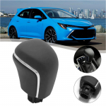 Vehicle Upgrade Car ization Black Leather Gear Shift Knob Car Gear Shift Knob Accessory Shift Lever Modern Black Finish
