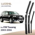 Volkswagen VW Touareg 2003-2006 2004 2005 Eesmised ja tagumised kojamehe terad Tuuleklaasi kojameeste harjad 26 +26 +14 Left hand drive