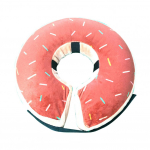 Lemmikloomakoer Donut Kaelus Kaelus Pehme Taastumiskoonus Reguleeritav Hammustusvastane T&auml;ispuhutav Koer Lakkumisvastane Kaelus P&auml;rast Operatsiooni Lemmikloomatarbed S pruun