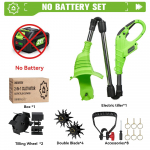 ONEGREEN 2IN1 Elektriline Mullaharimismasin Kultivaator Muruniiduk Rototiller Pinnaseharimiseks Kraapimispink Makita 18V Aku Pinni jaoks No Battery