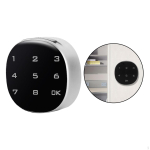 Electronic Password Lock Touch Screen Digital for Wood Cabinet Keypad office and home Drawers 20mm gray