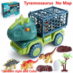 Suured Dinosaurus-veoauto m&auml;nguasjad lastele Jurassic Tyrannosaurus Rex Transpordiveoauto Transpordiveoauto koos Dinosaurusfiguuride ja Munadega Poistele T&uuml;drukutele