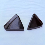 For Tesla Cybertruck -2025 carbon Accessories Side Rear View Mirror Trim Reverse Mirror Side Reflective Glass Mirror Cover ABS glassy carbon gray