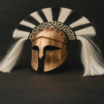Muistne Kreeka Korintose Kiiver K&auml;sit&ouml;&ouml;na Valmistatud Vaskviimistlusega S&otilde;dalase Kiiver LARP-i, Cosplay'd, Kollektsion&auml;&auml;ridele Kingituseks